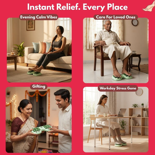 - Dual Roller Relaxing Foot Therapy Massager | Imported Quality