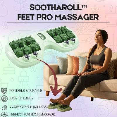 - Dual Roller Relaxing Foot Therapy Massager | Imported Quality