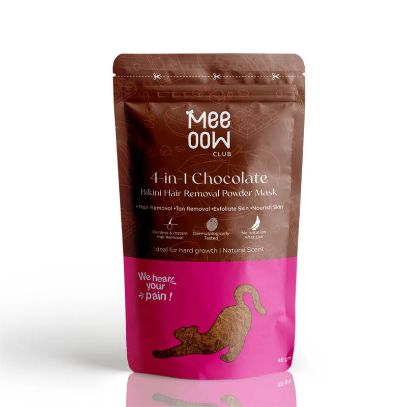 4-in-1 Chocolate Bikini Hair Removal Wax Powder Mask