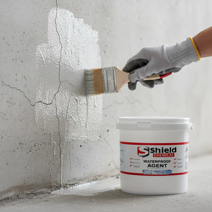 Shield Chemical Waterproof leak agent, Waterproofing Sealant Transparent paint (with free brush)
