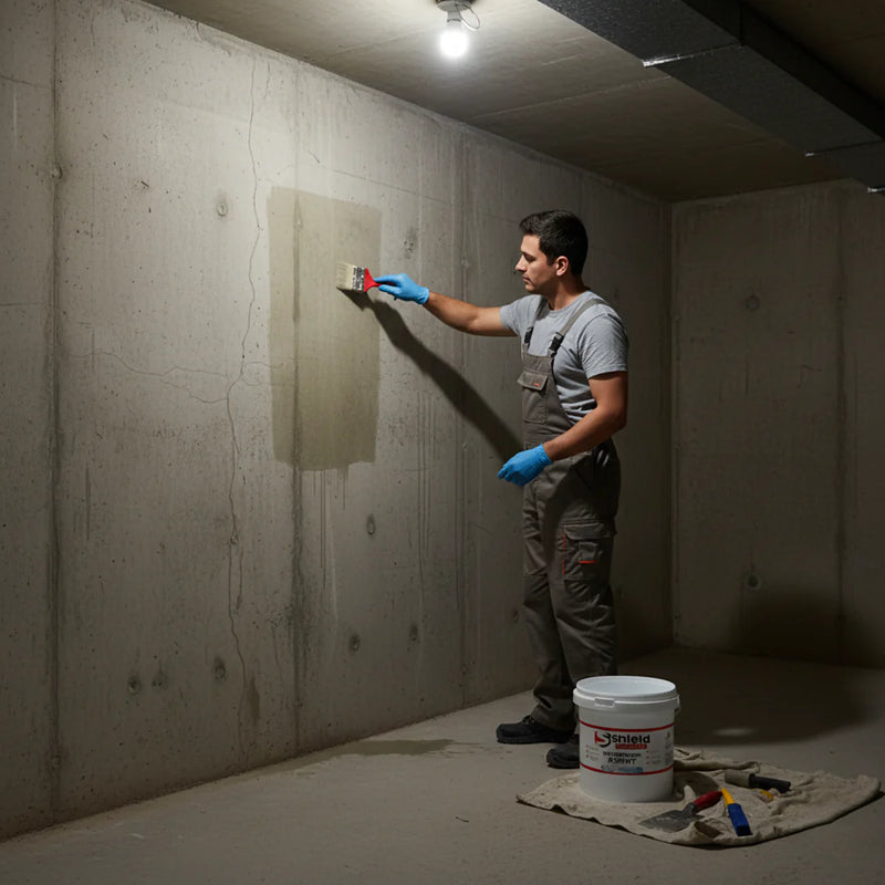 Shield Chemical Waterproof leak agent, Waterproofing Sealant Transparent paint (with free brush)